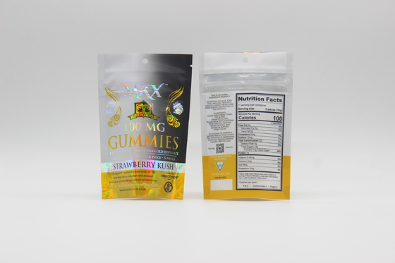 Beli 1g 3.5g 7g Mylar weed bags anti bau ketebalan yang disesuaikan online manufacture