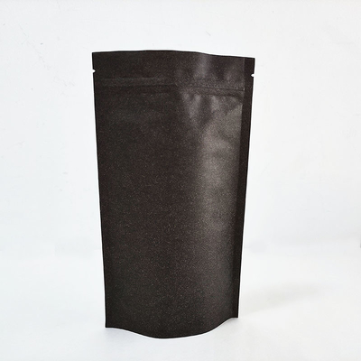 Beli Brown Black Kraft Paper Stand Up Bag dengan Zipper Re-sealable Recyclable Digital Printed online manufacture