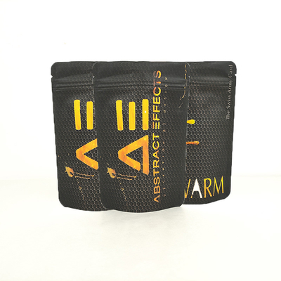 Beli Makanan yang disesuaikan mylar ziplockk tas kemasan anti bau tas kemasan kantong hitam matte ziplock tas online manufacture