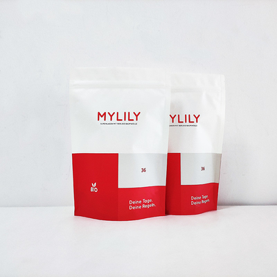 Beli Putih Matte / Glossy Ziplockk Biodegradable Stand Up Bags Food Packing Waterproof online manufacture
