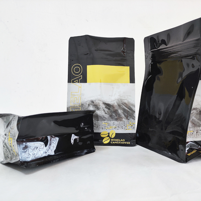 Beli Spot UV Aluminium Foil Coffee Bean Packaging Bags Flat Bottom Dengan Valve online manufacture