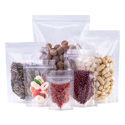 Beli Kantong Mylar Stand Up Transparan Makanan Jelas Kantong ziplock yang dapat ditutup kembali online manufacture