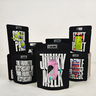 Beli Custom Logo Aluminium Foil Mylar Bag Ziplockk Food Smell Proof Stand Up Bag online manufacture