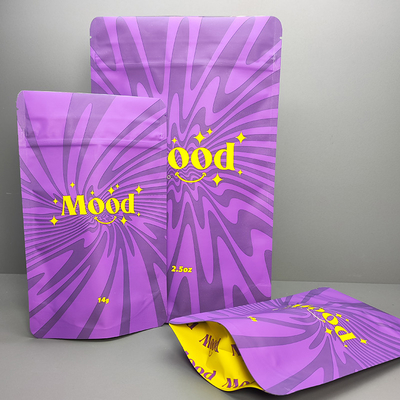 Beli 14g 28g Soft Touch Mylar Bag Weed Weed Flower Packaging Mylar Stand Up Bag online manufacture