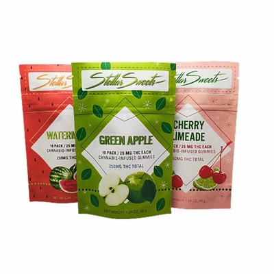 Beli THC Gummy Snack Packaging Kantong anti bau Kantong kertas kraft yang dapat disesuaikan online manufacture