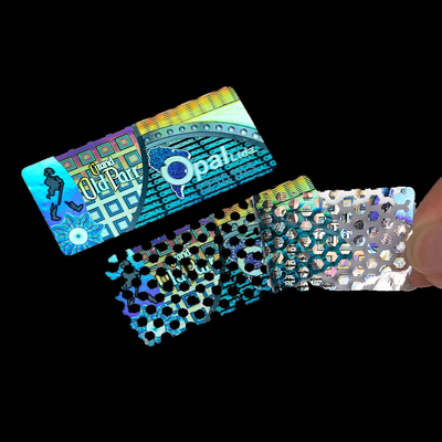 Beli Label Anti Palsu Plastik Custom Jaminan Jaminan Holographic Sticker online manufacture