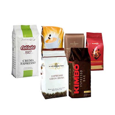 Beli Custom Biodegradable Side Gusset Flat Bottom Beans Packaging 100g 150g 250g 500g 1kg Tas Kopi Dengan Katup Dan Ritsleting online manufacture