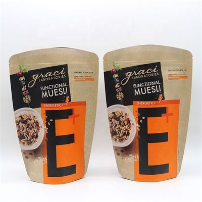 Beli Kantong Stand Up Kraft yang bisa disegel kembali Kantong Stand Up Kraft yang bisa disegel kembali Kantong Kopi Kertas Brown online manufacture