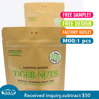 Beli Biodegradable Eco Friendly Stand Up Bags Zipper / Heat Sealed Daur Ulang online manufacture