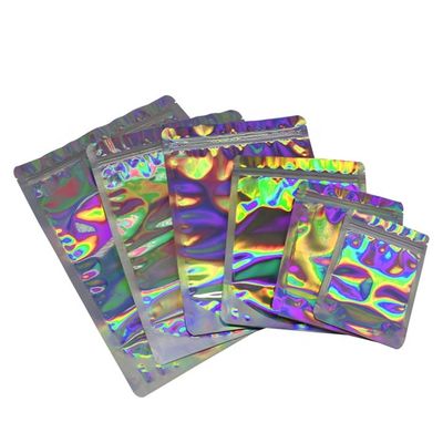 Beli ODM Holographic Stand Up Bag Biodegradable Aluminium Foil Bag GMP online manufacture