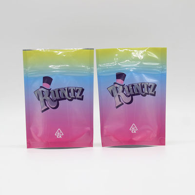 Beli 110 Mircon CPP Stand Up Zipper Bag 28g Gummy Weed Cookie Gelato Daun online manufacture