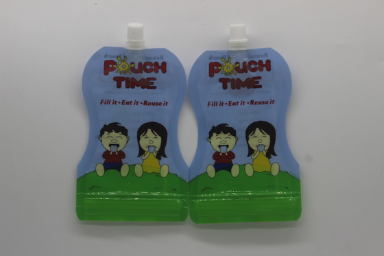 100ml Special Shape Stand Up Spout Bag Plastic Packaging Bag Untuk Jus Soft Drink