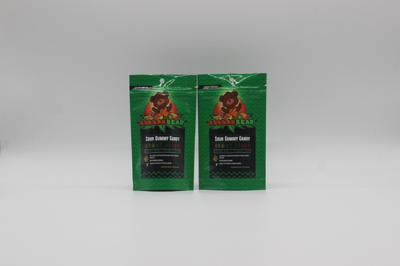 Custom Printed Smell Proof Weed Bags 120 Mircon Weed Mylar Bags