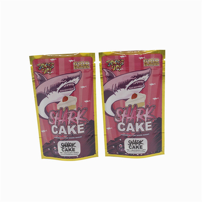 Mylar Weed Bags Weed Bag Aluminisasi Tiga Sisi Disegel Zipper Stand Up Bag Untuk Pengemasan Ganja