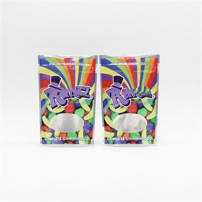 OEM Weed Bag Zip Lock 3.5G Bisa ditutup kembali 110mikron Soft Touch Material Bau Proof Mylar Bags