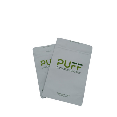 Airproof Zipper Mylar Aluminium Foil Tas Tiga Sisi Disegel Untuk Rumput Tembakau