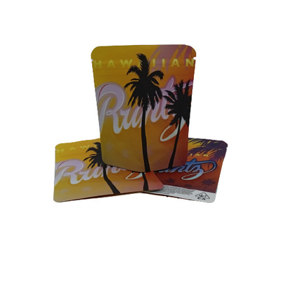 Flat Bottom Daur Ulang Rumput Kemasan Kantong ziplockk Mylar Aluminium Foil Bag