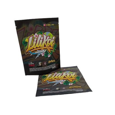 Zipper Mylar Weed Bags 35g Three Side Seal Untuk Paket Weed Weed