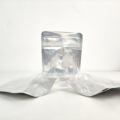 Kantong Kemasan Kunci Zip Transparent Stand Up Bag Untuk Makeup Kosmetik Permen