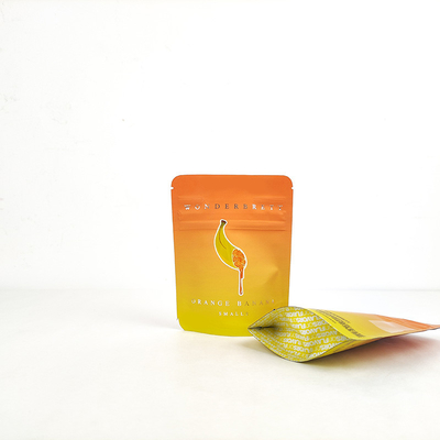 Segel panas yang dapat disegel kembali Aluminium Foil Proof Mylar Weed Bags