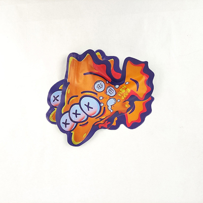 Die Cut Irregular out ziplockk berbentuk khusus anti anak Mylar weed bags