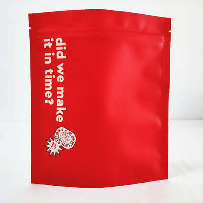 Biodegradable Kraft Stand Up Bags Pengemasan Makanan Dengan Zipper