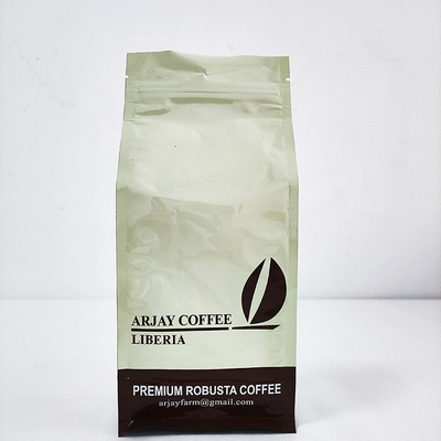 8 sisi segel Kantong Kopi Flat Bottom AL Plastik Komposit Custom Printed Food Packaging