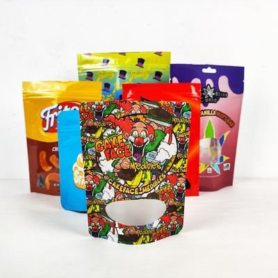 PET Seal Packaging Aluminium Foil Stand Up Pouch 3.5G Bau Proof Mylar Bags