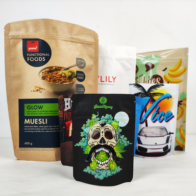 Matte Black Aluminium Foil Tas Mylar Berdiri Ziplockk Tas Mylar