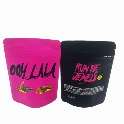 Eco Recyclable Pink Food Stand Up Packaging Bag Waterproof Bags dengan Zipper