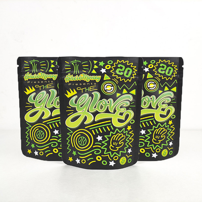 Custom Printed 3.5g ziplockk Mylar Bags Aluminium Foil Stand Up Untuk Rumput