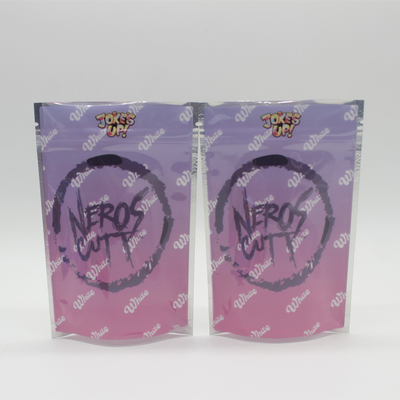 Eco Friendly Weed Weed Childproof Stand Up Bag Smellproof Dengan Kunci Zipper