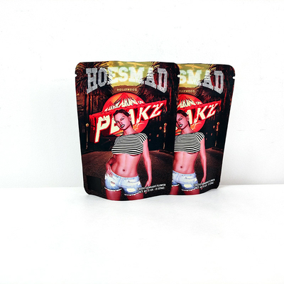 3.5g 14g Mylar Plastic Bag Laminated Child Proof Doypack Stand Up Bag