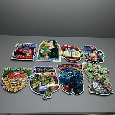 Pencetakan Gravure Berbentuk Khusus Die Cut Mylar Bags Ziplock Sealing