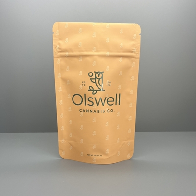 Zipper Soft Touch Mylar Bag Stand Up Packaging Bags Custom PE / PET / BOPP / PVC