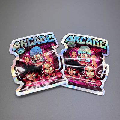 Custom Logo Die Cut Mylar Bags Tas Bentuk Tidak Reguler Food Candy Packaging Bag