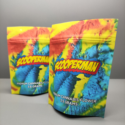 Weed Soft Touch Mylar Bag Plastik Stand Up Bags Dengan Zipper