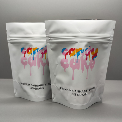 3.5g Rumput bunganya Soft Touch Mylar Bag Mylar ziplockk Stand Up Bags