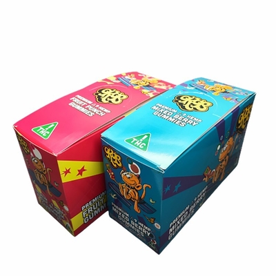 Kertas Kardus Tear Away Display Box Untuk Rumput Bunga Makanan Kemasan