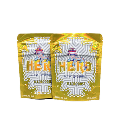 Plastik Holographic Stand Up Bag Untuk Gummies Snack Packaging