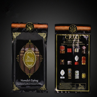 Gocery Cigar Mesh Tas Plastik Lihat Melalui Kantong Zipper Untuk produk cerutu