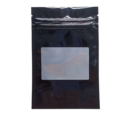 Weed Gummy Packaging Window Stand Up Bag PE PET BOPP Bahan PVC Opsional