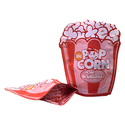 Weed Custom Shape Die Cut Mylar Bags PET Film Popcorn Shape Bag
