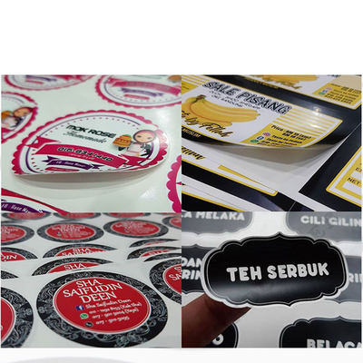Embossing / Hot Stamping Self Adhesive Sticker Dengan Offset Printing