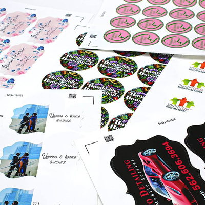 Sticker Label Perekat Bentuk Disesuaikan Dengan Percetakan Offset / Percetakan Digital