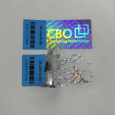 Label Sticker Keamanan Percetakan Offset Disesuaikan