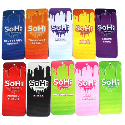 Eco Friendly 3 Side Seal Bag Plastik Soft Touch Vape Packing