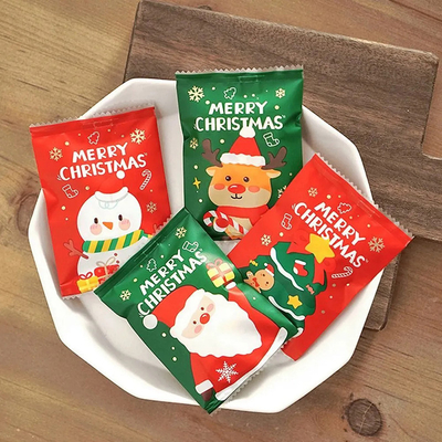 Bagasi kemasan segel panas berkilau Bagasi segel sisi belakang untuk hadiah Natal