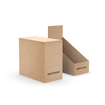 Biodegradable Karton Counter Display Stand Box untuk toko ritel / supermarket