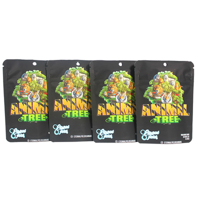 Soft Touch Matte Stand Up Mylar Bag Zipper Panas Disegel 3,5g